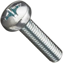 Metric DIN 7985 Zinc Plated Steel Pan Head Machine Screw, Phillips Drive
