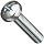 Metric DIN 7985 Zinc Plated Steel Pan Head Machine Screw, Phillips Drive