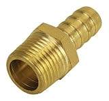 Derale 98103 1/2 NPT Male x 1/2 Straight Hose Barb Fitting