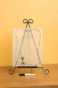 White Stemware Glass Memo Board
