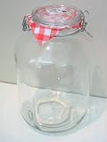 Drahtbgelglas 5 Liter mit weiem Gummiring und Glasdeckel 
