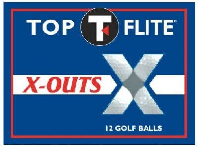 Caddyshack Golf 12-281 12-Pack Top-Flite X-Out Golf Balls