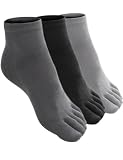 Doublju Mens Toe Socks 3 Color Pack