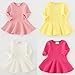 EGELEXY Baby Girls' Long Sleeve Cotton Ruffle Top Dress