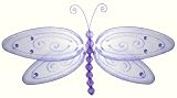 Purple Glitter Dragonfly nylon hanging ceiling wall baby nursery room wedding decor decoration