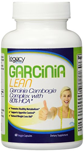 Legacy Nutra Garcinia Lean â˜… LOSE WEIGHT FAST â˜… #1 Best GARCINIA CAMBOGIA Natural Appetite Suppressant and Weight Loss Supplement â˜… 1400mg of Pure Garcinia Cambogia Extract with HIGH POTENCY 80% HCA â˜… Backed By Our 100% Satisfaction "It Works