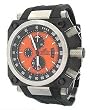 Adee Kaye Men's Oversized Chronograph Watch 4006-M Orange Dial