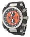 Adee Kaye Men's Oversized Chronograph Watch 4006-M Orange Dial