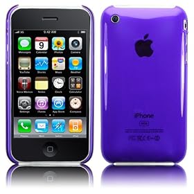 iPhone 3GS / iPhone 3GS Case - Crystal Shell with High Quality Polcarbonate Plastic Case Cover for Apple iPhone 3G 3Gs 3G S - Purple - Trade Accessories Accessories