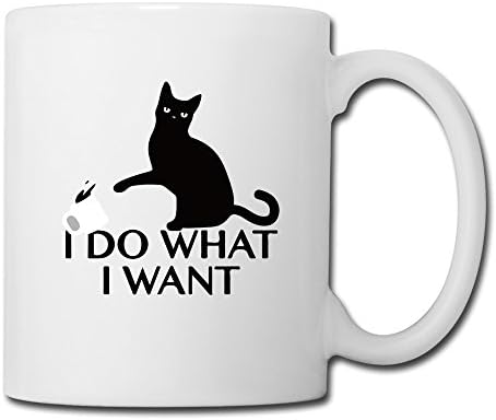 Funny Design I Do What I Want White Ceramic Mugs White