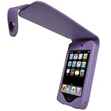 iGadgitz PURPLE Leather Case Cover for Apple iPod Touch 2nd 2G & New 3rd Generation 3G 8gb, 16gb, 32gb & 64gb + Belt Clip