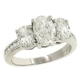 3 Oval and Round Diamond Eng. Ring 2.35cttw Egl HI/VS2