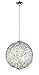 STELLA - LASER CUT IN A CHROME FINISH WITH CRYSTAL PENDANT