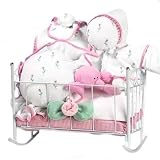Rock-a-Bye New Baby Girl Gift Basket in Pink - Shower Gift Idea for Newborns