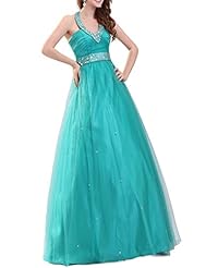 Halter Tulle   Ball Gown Prom Dress/Quinceanera Dress 