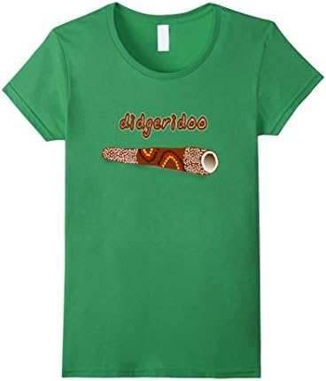 Women's Australian Didgeridoo Tshirt Small Grass