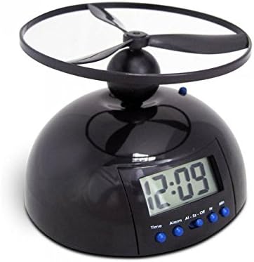 Novelty Flying Alarm Clock Crazy Annoying Loud Helicopter Alarm Clock Lazy Alarm Clock UFO Table Alarm Clock Free Shipping