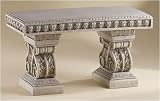 19 Joseph's Studio Elaborate Outdoor Garden & Entry Way Statuary Bench