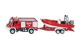 SIKU 1636 - Unimog Feuerwehr mit Boot 1:87
