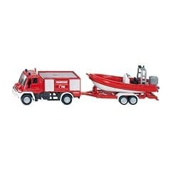 SIKU 1636 - Unimog Feuerwehr mit Boot 1:87