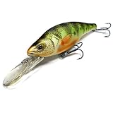 Koppers YELLOW PERCH Crank/Jerkbait FLUOR. MATTE - 4 3/4