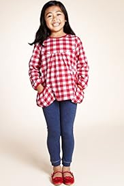 2 Piece Cotton Rich Gingham Check Tunic Leggings Outfit