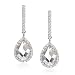 Sterling Silver Cubic Zirconia Drop Earrings by Cheline