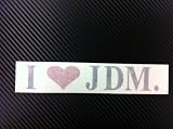 1 x I Love JDM Racing Decal Sticker (New) Black With Red Size 7''x1.3''