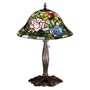 Meyda Tiffany 26321 Accent Lamp, Mahogany Bronze Finish with Plum Passion Art