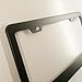 Matte Black Powder Coated 100% Stainless Steel License Plate Frame Holder Tag