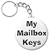 A&T Designs My Mailbox Keys 2.25â€ Keychain Mail Box Room Post Office Mailroom