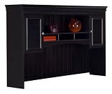 Image of Review Buy US Bush Furniture Fairview Collection Hutch for 60 Inch L-Desk, Model WC53931-03, Antique Black with Hansen Cherry Finish Title Postfix US, Bush Furniture WC53931-03