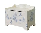 Nautical Toile Toy Box