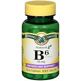 Spring Valley - Vitamin B-6 (Pyridoxine) 50 mg, 100 Tablets