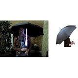 LED Light Umbrella - Black with Blue Lighted Rod