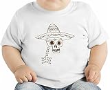 Sugar skull オーガニックベビーTシャツ 12 - 18 Months