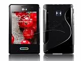 FUNDA GEL TPU NEGRA LG OPTIMUS L3 II E430 MODELO S LINE