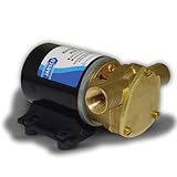 Jabsco 18660-0121 Marine Water Puppy Bilge/Sump Flexible Impeller Pump (380-GPH, 12-Volt, 15-Amp Non-CE, 1/2 NPT Ports)