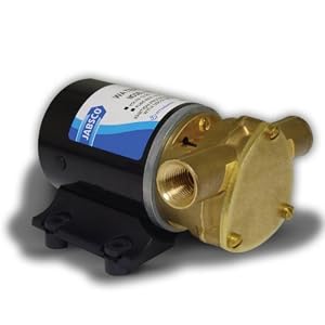 Jabsco 18660-0121 Marine Water Puppy Bilge Sump Flexible Impeller Pump (380-GPH, 12-Volt,... by