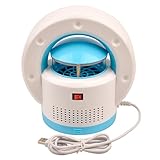 (Ckeyin) 吸引式 捕虫器 XLN-588 屋内用 蚊などの誘虫灯 虫退治 電気 光触媒 蚊取り6 LED USBタイプ(ブルー)