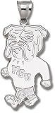 Mississippi State Bulldogs Solid Sterling Silver ''MSU'' Bulldog Giant Pendant