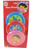 Nickelodeon Dora The Explorer 3 pcs mini flying discs set