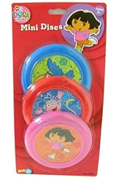 Nickelodeon Dora The Explorer 3 pcs mini flying discs set