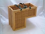 STAIR BASKET/ WILLOW WICKER VINTAGE/ STEP STORAGE
