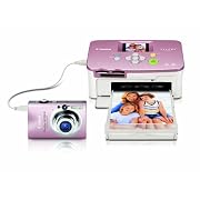 Canon PowerShot SD1100IS 8MP Digital Camera with 3x Optical Image Stabilized Zoom (Pink) with Selphy CP760 Photo Printer (Pink)