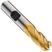 Niagara Cutter CNCB430 Carbide End Mill, NC Tolerance, Uncoated (Bright), 4 Flutes, Ball End, 1" Cutting Length,  1/2" Cutting Diameter