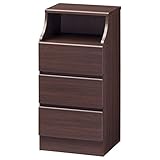 木製シンプルチェスト/タンス ブラウン 【CHESCA】チェスカ