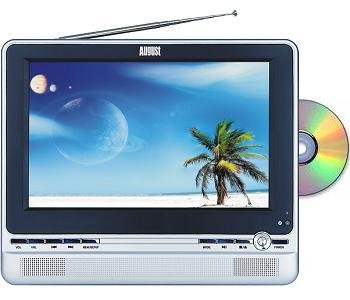 August DA110CD(B) 11 Freeview/Analogue LCD TV & DVD/Video/Music/Photo Player with Rechargeable Battery - August Portable Freeview TVs have won a number of awards from leading magazines & voted Top 3 Small Screen TV by Channel 4.