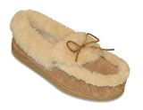 Minnetonka Women's The Ultimate Sheepskin Slipper,Tan,5 M US