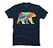 Fractal geometric bear Men's Graphic T Shirt - Design By Humans